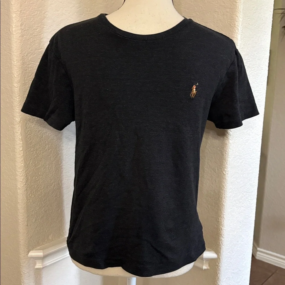 Polo Ralph Lauren custom fit gray marled jersey crewneck short sleeve Tee Size S